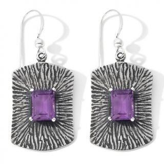  king 3 08ct amethyst textured frame drop earrings rating 3 $ 52 43 s