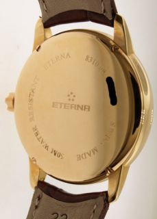 Eterna Soleure Automatic Date 18k Rose Gold Swiss Made Watch 8310.69