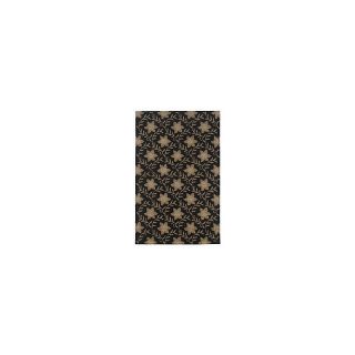 Rizzy Home Country Tufted Black and Beige Floral Rug