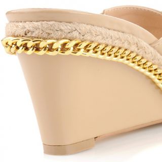 Hot in Hollywood Patent Chain Wedge Sandal