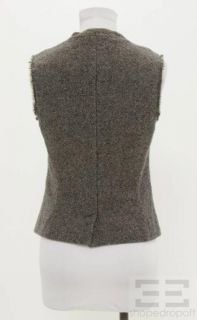 Etoile Isabel Marant Grey & Black Tweed Wool Vest Size 1 NEW