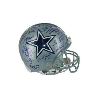 Dallas Cowboys 1970s Team Autographed Helmet by Steiner Sports