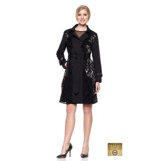 Colleen Lopez Eiffel in Love Lace Trench Coat Dress