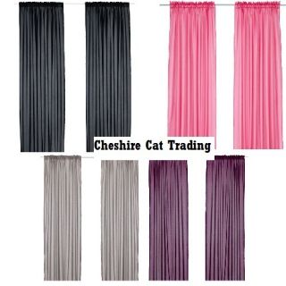 IKEA Extra Long FLOATY Unlined Vivan Curtains Black Purple Pink or