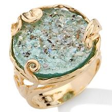 noa zuman jewelry seaside blue roman glass round ring $ 79 90