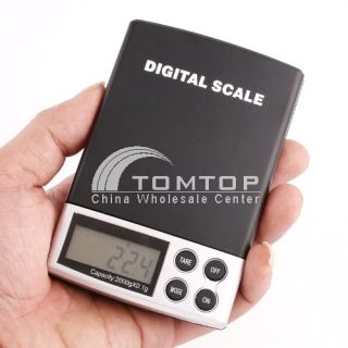 2000g 0 1g LCD Display Digtal Pocket Electronic Scale