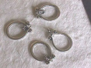  Silver Loop Ring Eyeglass Chain Holder Ends