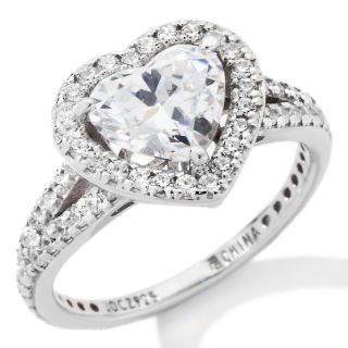 Absolute Jean Dousset 2.16ct Absolute™ Heart and Pavé Ring