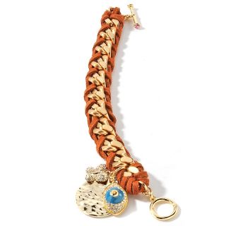 Jewelry Bracelets Tennis Mariah Carey Suede Wrapped Pavé Charm 7