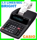 CASIO printing calculator*FULL INK*adding machine *FREE 150 ROLL* FR