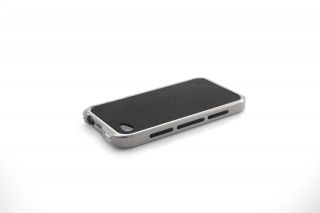 Element Case Vapor Comp Silver with Black Ultra Suede Back Cover