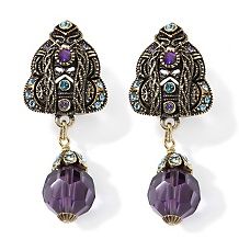  treasures of india gem and white topaz drop earrings $ 124 94 $ 249 90