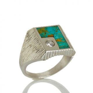  jay king men s turquoise and cz sterling silver ring rating 1 $ 104 90