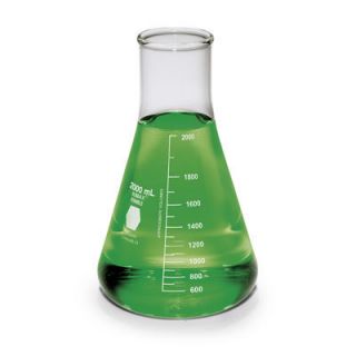 2000 ml Glass Erlenmeyer Flask Heat Resistant Lab Glass