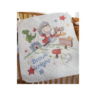 107 8506 brave knight crib cover stamped cross stitch kit 34x43 rating
