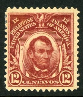 Philippines Scott 246 Mint 12C Lincoln Portrait Stamp