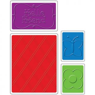 108 9246 sizzix sizzix textured impressions embossing folders 4 pack