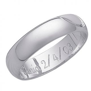 107 8276 platinum plated sterling silver message ring note customer