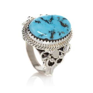  oval turquoise sterling silver leaf ring rating 6 $ 99 90 or 3