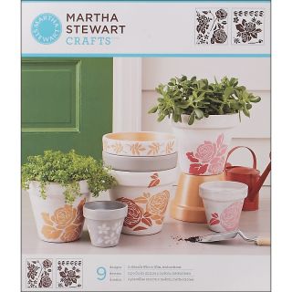 111 4185 martha stewart crafts medium stencils rose garden rating be