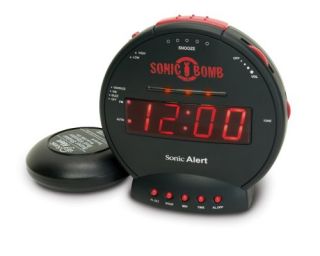 New Sonic Boom SBB500SS Bomb Loud Vibrating Alarm Clock