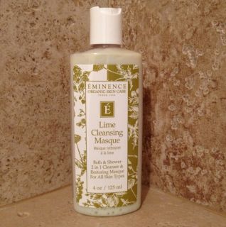  Organics Lime Cleansing Masque 4oz 125ml Facial Mask Cleanser