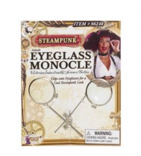 Steampunk Eyeglass Monocle Clip Costume Eyewear Accessory *New*