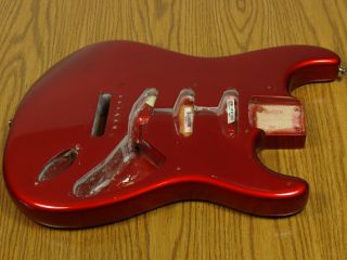 2006 USA Fender Stratocaster Eric Johnson Strat Body Candy Apple Red $