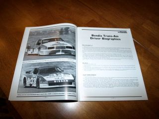 1986 Road America Trans Am Race Program PL Newman 300zx