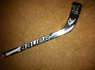 Eric Lindros John LeClair Autographed Signed Mini Hockey Stick Bauer