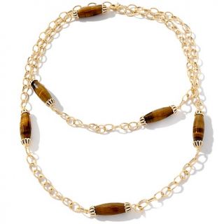 Jewelry Necklaces Chain Technibond® Gemstone and Oval Link 41