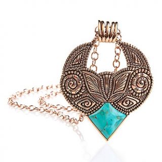 Studio Barse Turquoise Copper Pendant with 20 Chain