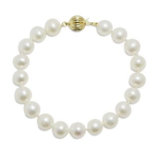 Jewelry Bracelets Beaded Imperial Pearls 14K 8.5 9.5mm Cultured