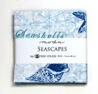 Seascapes Moda Fabric Charm Pack 42 5 Squares Deb Strain Nautical