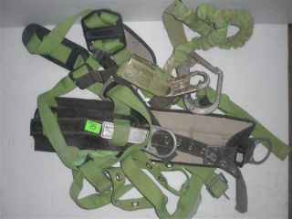  6414NH Safety Harness With 4Ft Miller Shock Fall Protection Size XXL