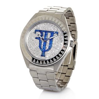 Timepieces by Randy Jackson Large Crystal Logo Bracelet Watch