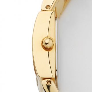 Caravelle Bulova Ladies Goldtone Rectangular Case Bracelet Watch at