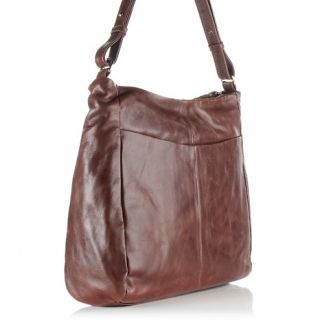 Elliott Lucca Almeira Leather Bucket Tote with Weaving