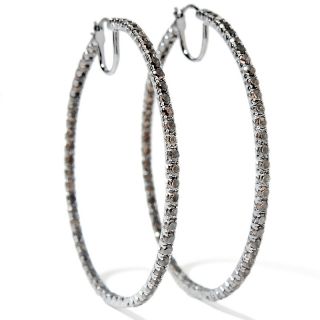  loren smoky quartz sterling silver hoop earrings rating 16 $ 149 98 or