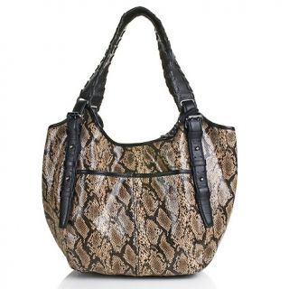 147 382 queen collection queen collection python embossed leather hobo