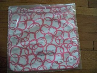 Pottery Barn Teen Tropique Sham Euro Pillow Cover 16 Pink Circles on