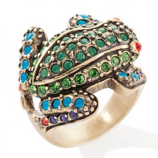 154 507 heidi daus fabulous and flashy tree frog crystal ring note
