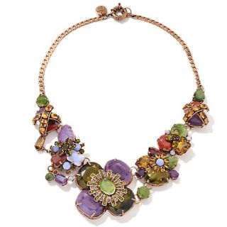 152 587 iman iman global chic holiday glam multicolor floral necklace