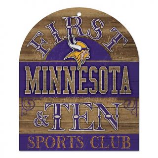 162 745 football fan nfl first and ten wood sign vikings rating 1