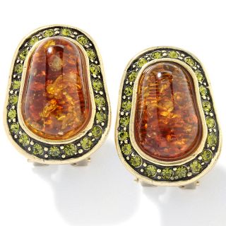 153 982 heidi daus heidi daus bee jeweled simulated amber earrings