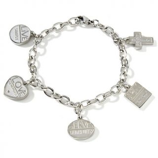 156 069 michael anthony jewelry stainless steel charm bracelet note