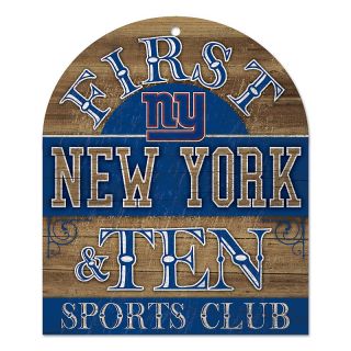 162 745 football fan nfl first and ten wood sign giants rating 1
