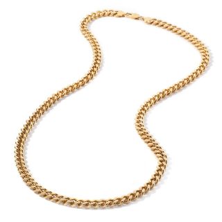195 161 stately steel stately steel goldtone curb link 30 1 2 necklace
