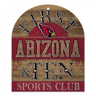 162 745 football fan nfl first and ten wood sign cardinals rating