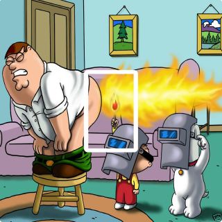 Family Guy Fart Dimmer or Light Switch Cover Sticker